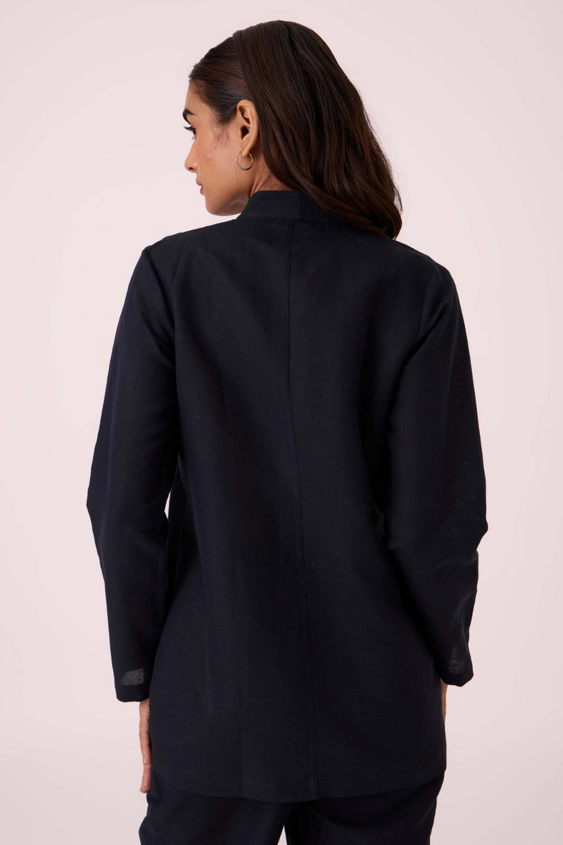 Darcy Black Jacket cotton by The Summer House in black color for women in Singapore