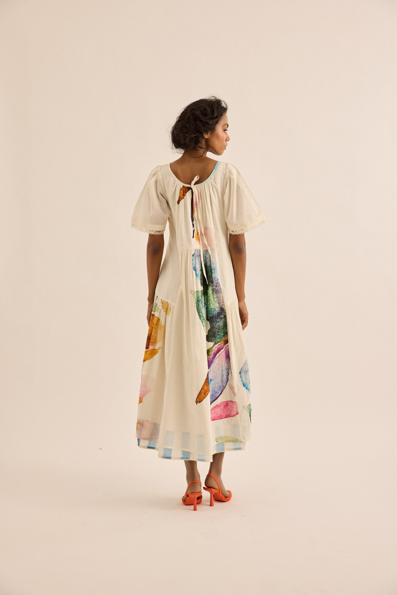 Petaline Dress mul dress by Khara Kapas in multicolor for women in Singapore