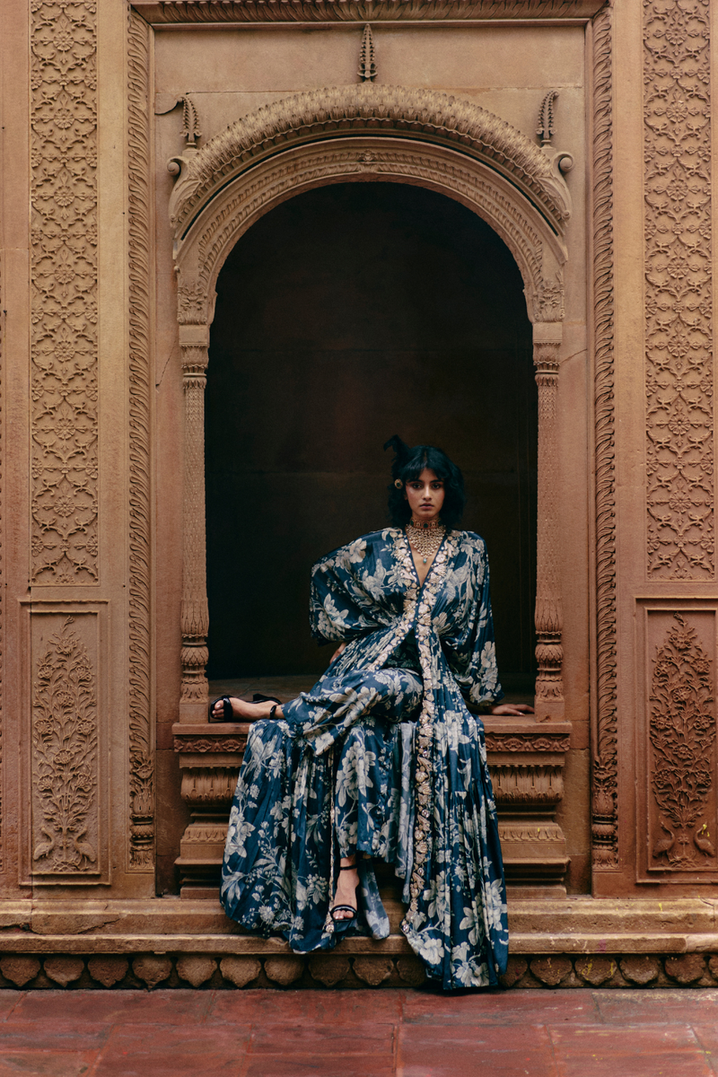 PH-2493 
Kaftan 
Pants Set by Paulmi & Harsh for women in Singapore