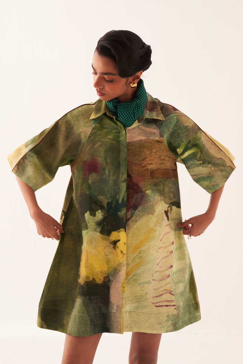 Meadows Shirt Aline Dress - Size M/L & XL/XXL