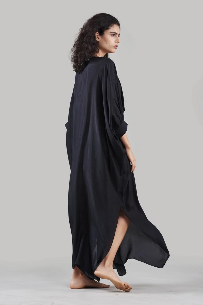 Lavi Kaftan silk Buy Lavi Kaftan from C&W | Tunics And Kaftan for Women by Ituvana in black color for women in Singapore