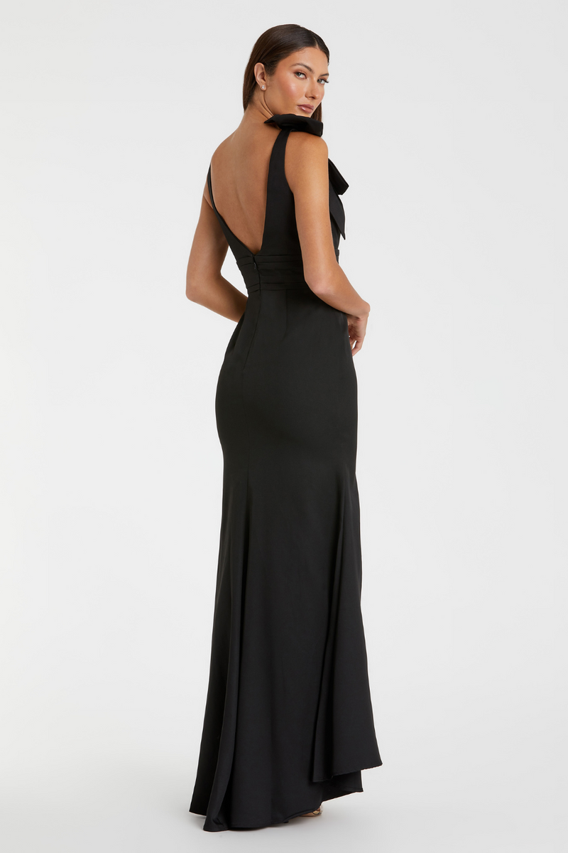 49454-Mermaid Gown-Black by Mac Duggal in black color for women in Singapore