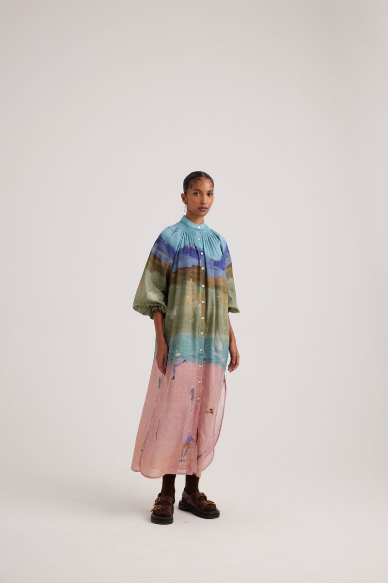 Chloe Dress-Skater cotton by CORD for women in Singapore