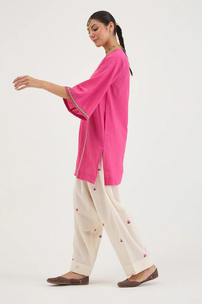 ROSA SET cotton by AAVIDI in pink color for women in Singapore