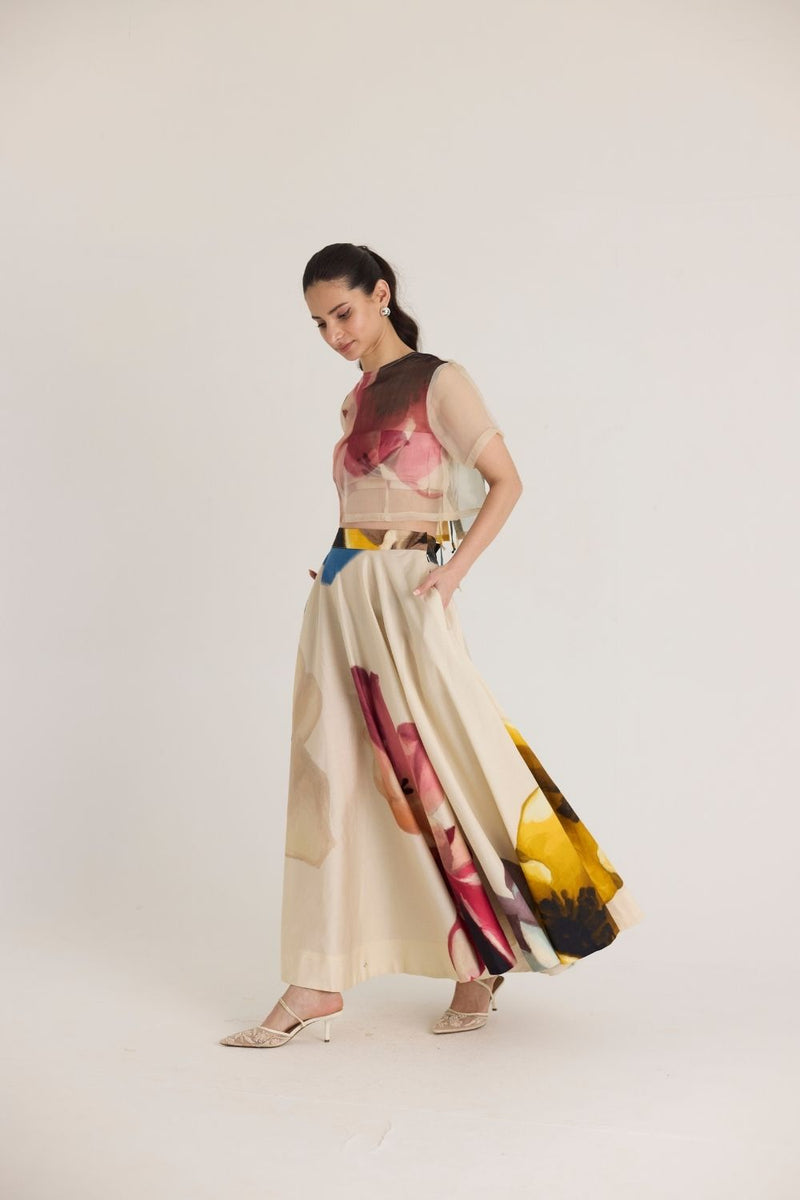 LILA 3PCS SET satin by Yam in white color for women in Singapore