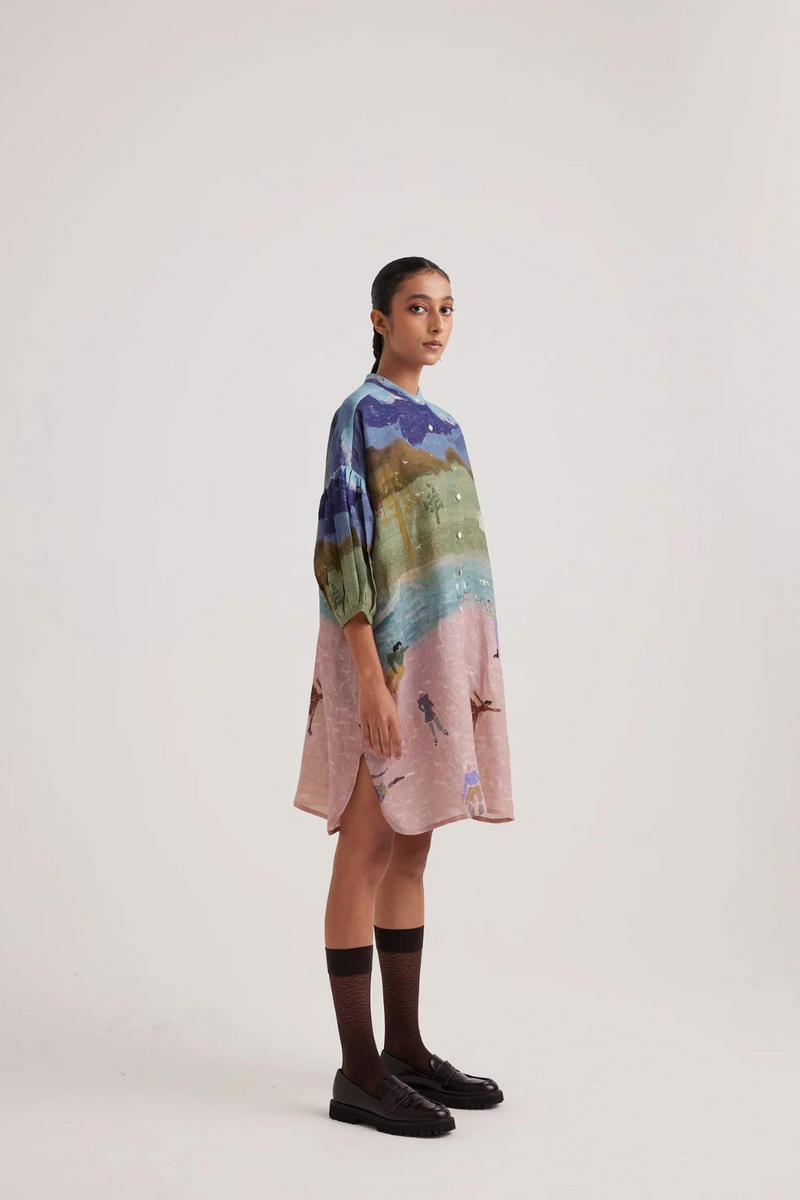 Oracle Tunic-Skater linen by CORD for women in Singapore