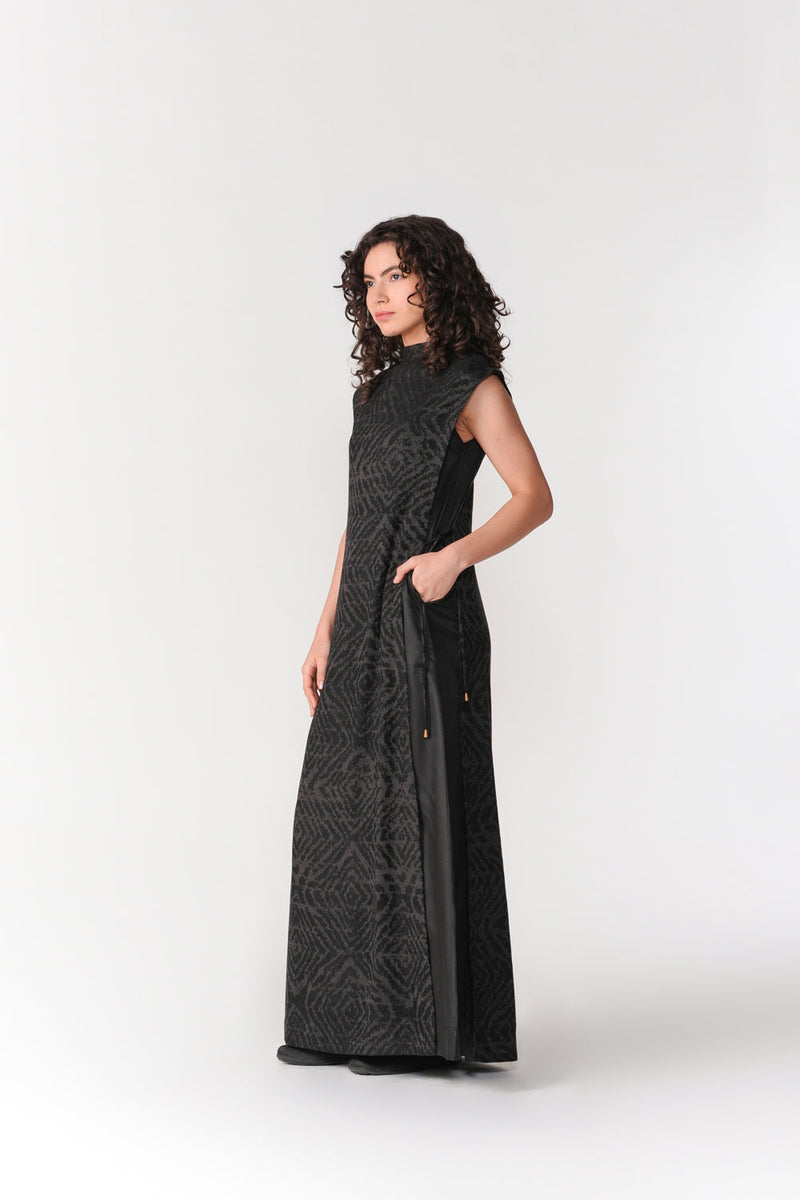 Layered Chenille Dress dress by Turn Black in black for women in Singapore