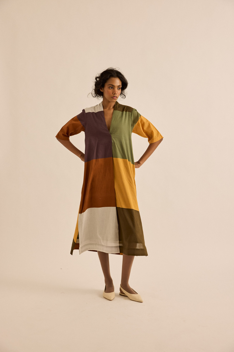 Marl Dress mul dress by Khara Kapas in multicolor for women in Singapore
