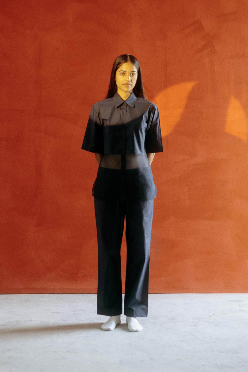 ASAMI ORGANZA PANT SET organza Buy ASAMI ORGANZA PANT SET from C&W | Co-Ord Sets for Women by Ituvana in black color for women in Singapore