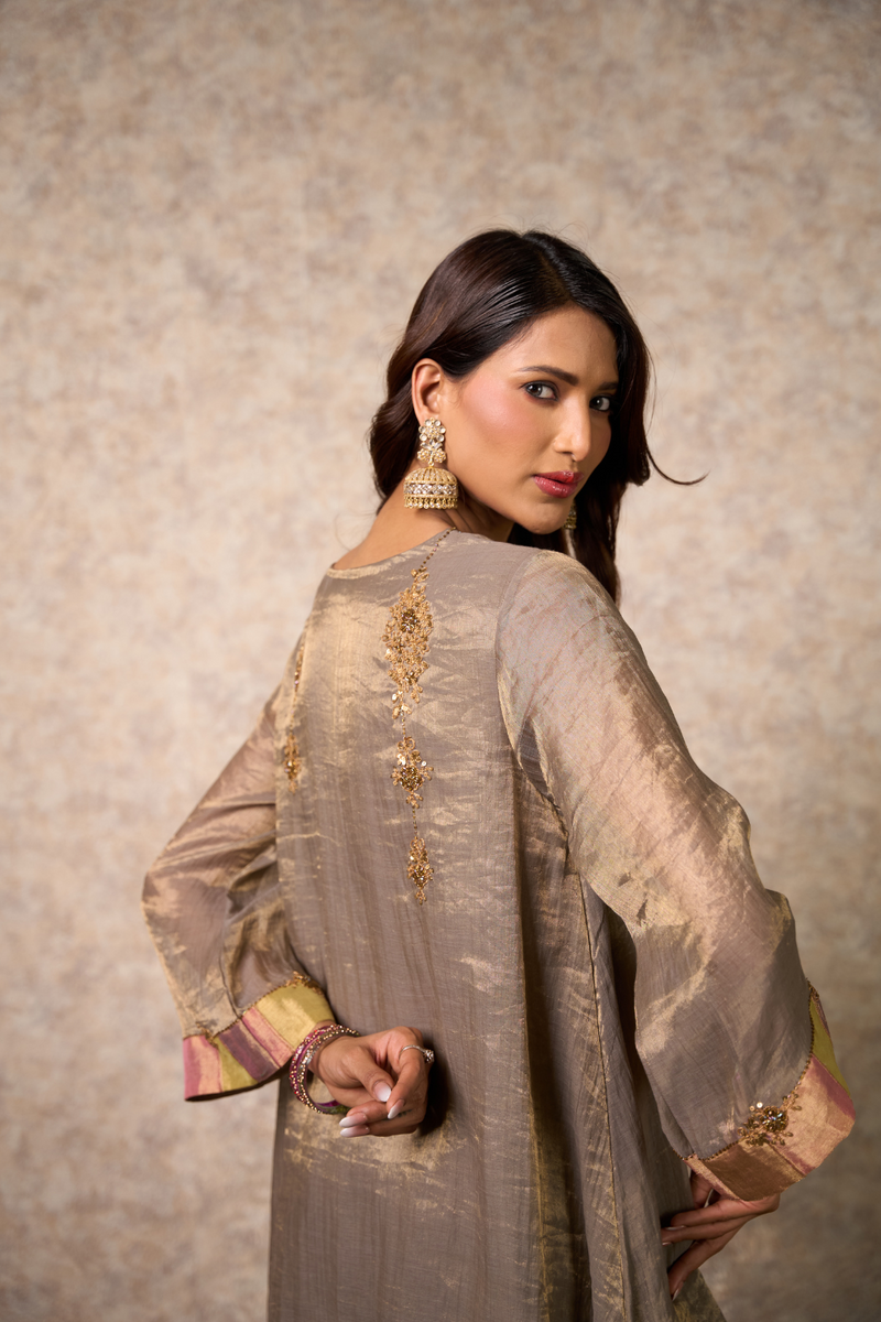 Zing Kurta Set - Grey with Dupatta