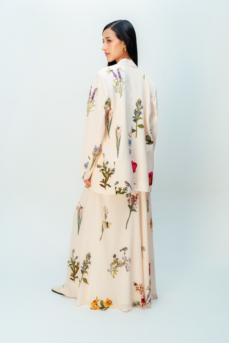 DANDELION DRIFT JACKET crepe jacket/overlay by Ode to Odd in blush pink for women in Singapore