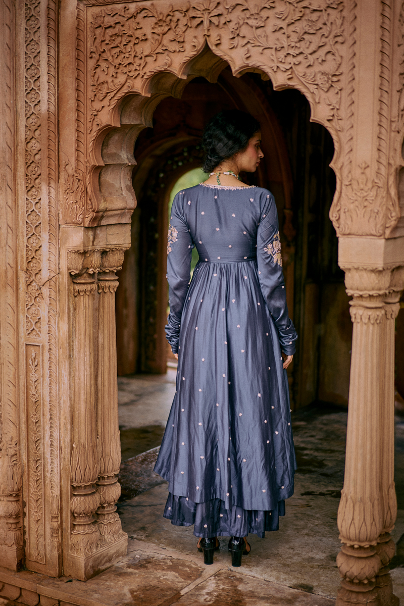 PH-2494 
Anghrakha 
Skirt 
Dupatta Set by Paulmi & Harsh for women in Singapore