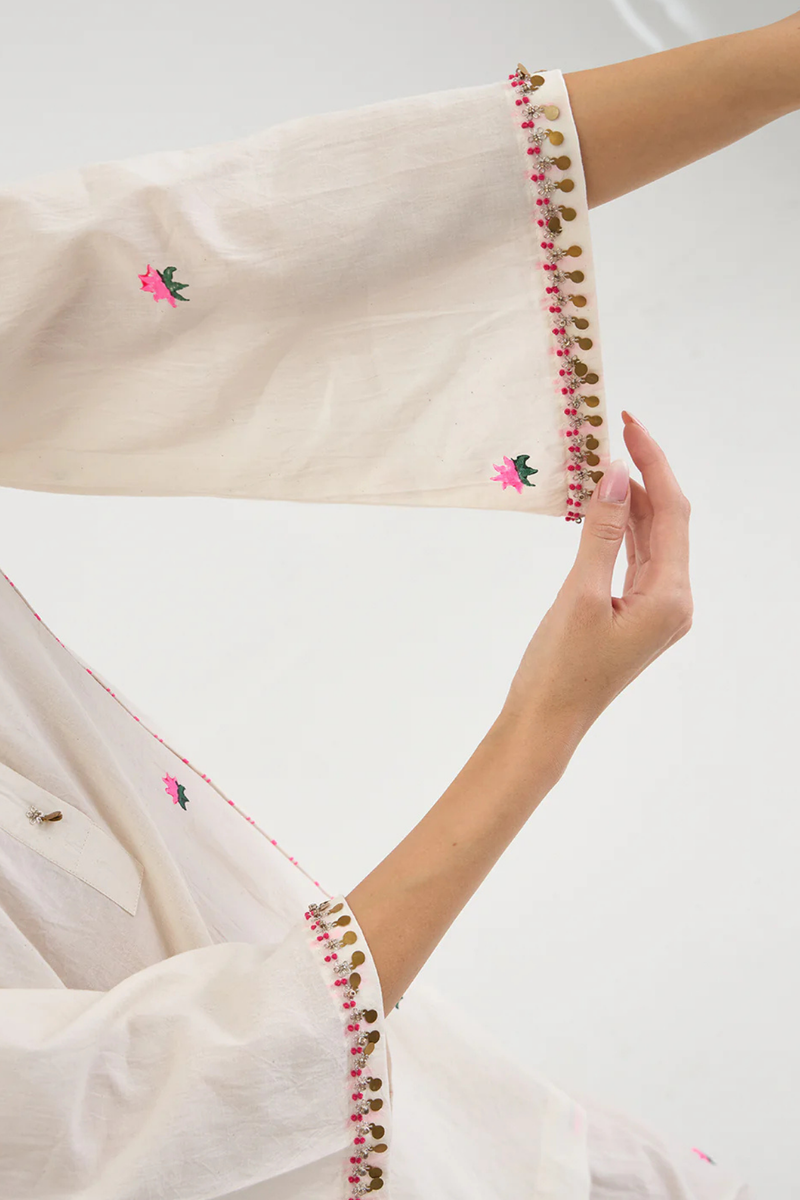 LOTUS SET 1 cotton by AAVIDI in white color for women in Singapore