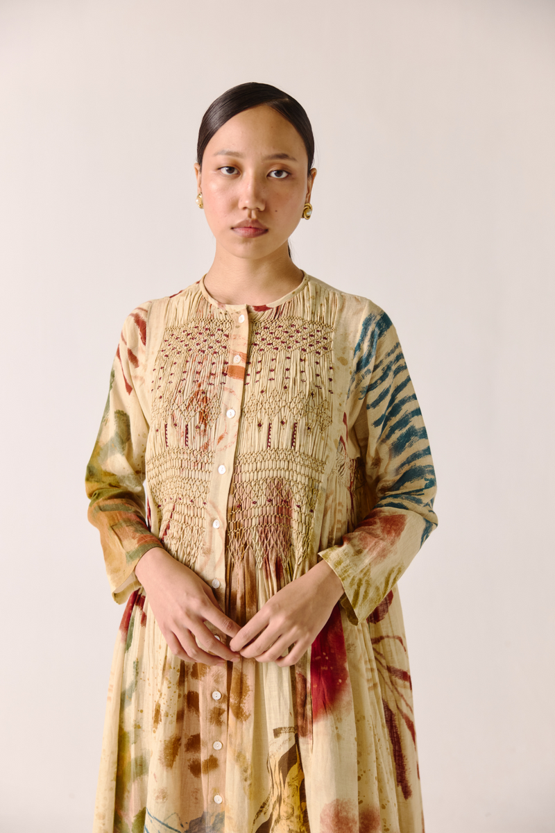 Frida Dress - Abstract cotton by CORD for women in Singapore