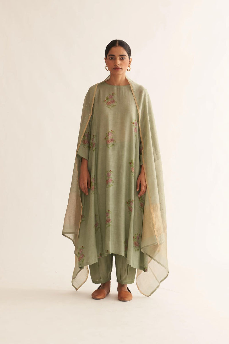 SAGE GREEN TARA DUPATTA