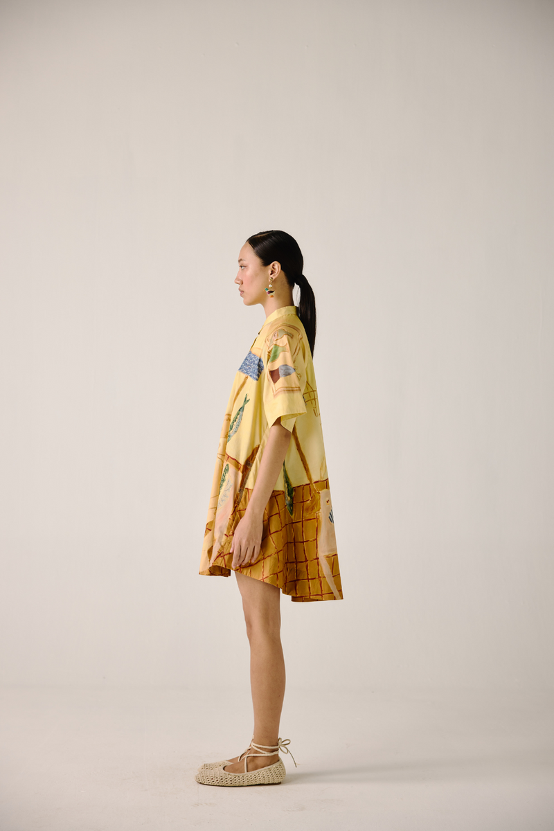A-Line Dress - Fisherman cotton by CORD for women in Singapore