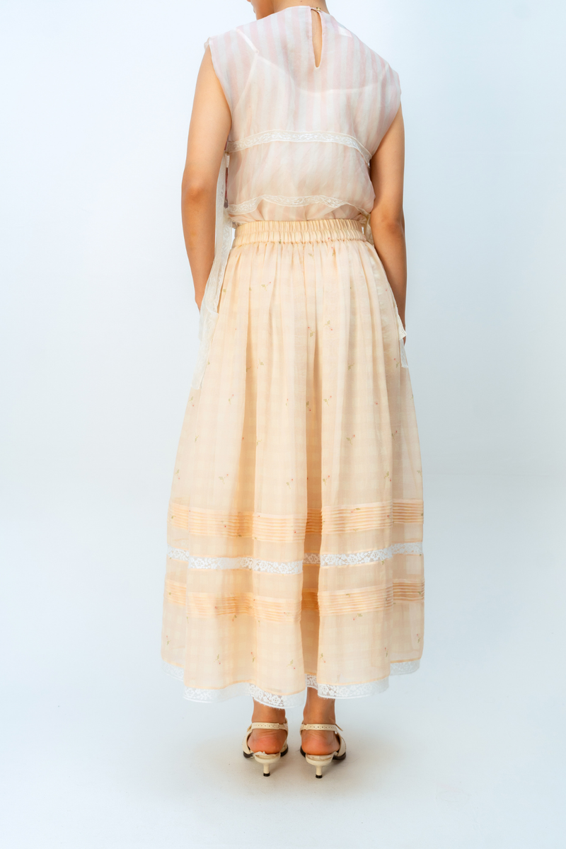 SUNBOUND SKIRT mul skirt by Ode to Odd in blush pink for women in Singapore