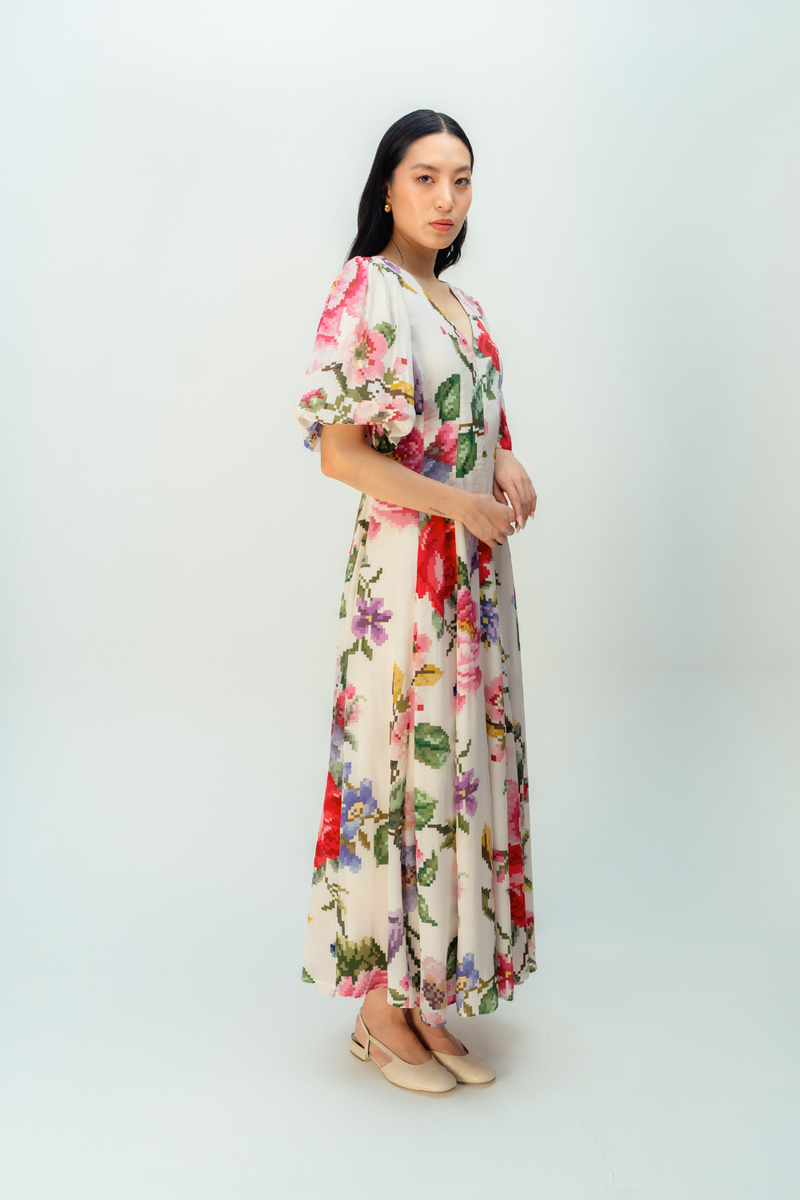 WILLOWMIST DRESS crepe dress by Ode to Odd in multi for women in Singapore