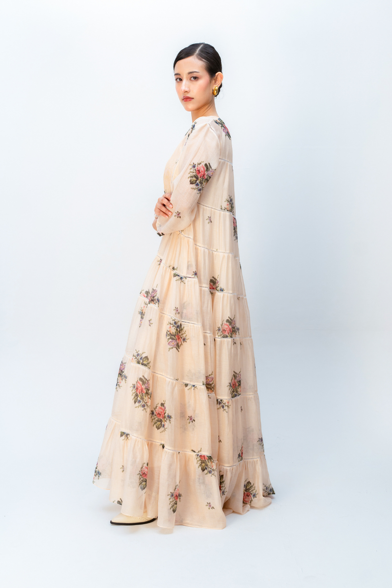 WILLOW HAZE DRESS mul dress by Ode to Odd in blush pink for women in Singapore