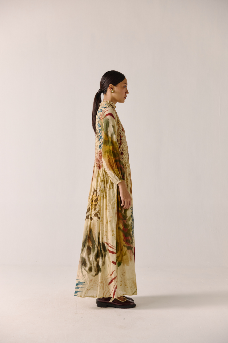 June Dress - Abstract cotton by CORD for women in Singapore