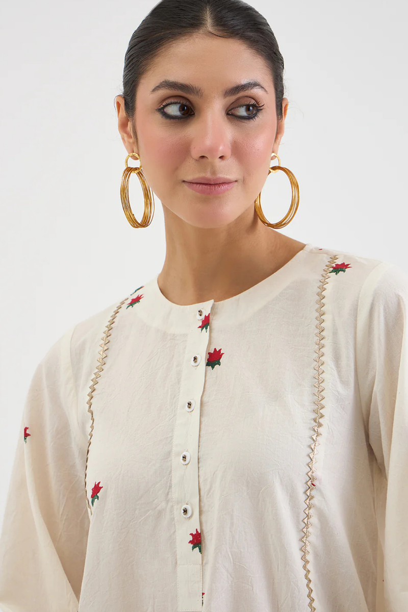 LOTUS SET 3 cotton by AAVIDI in white color for women in Singapore