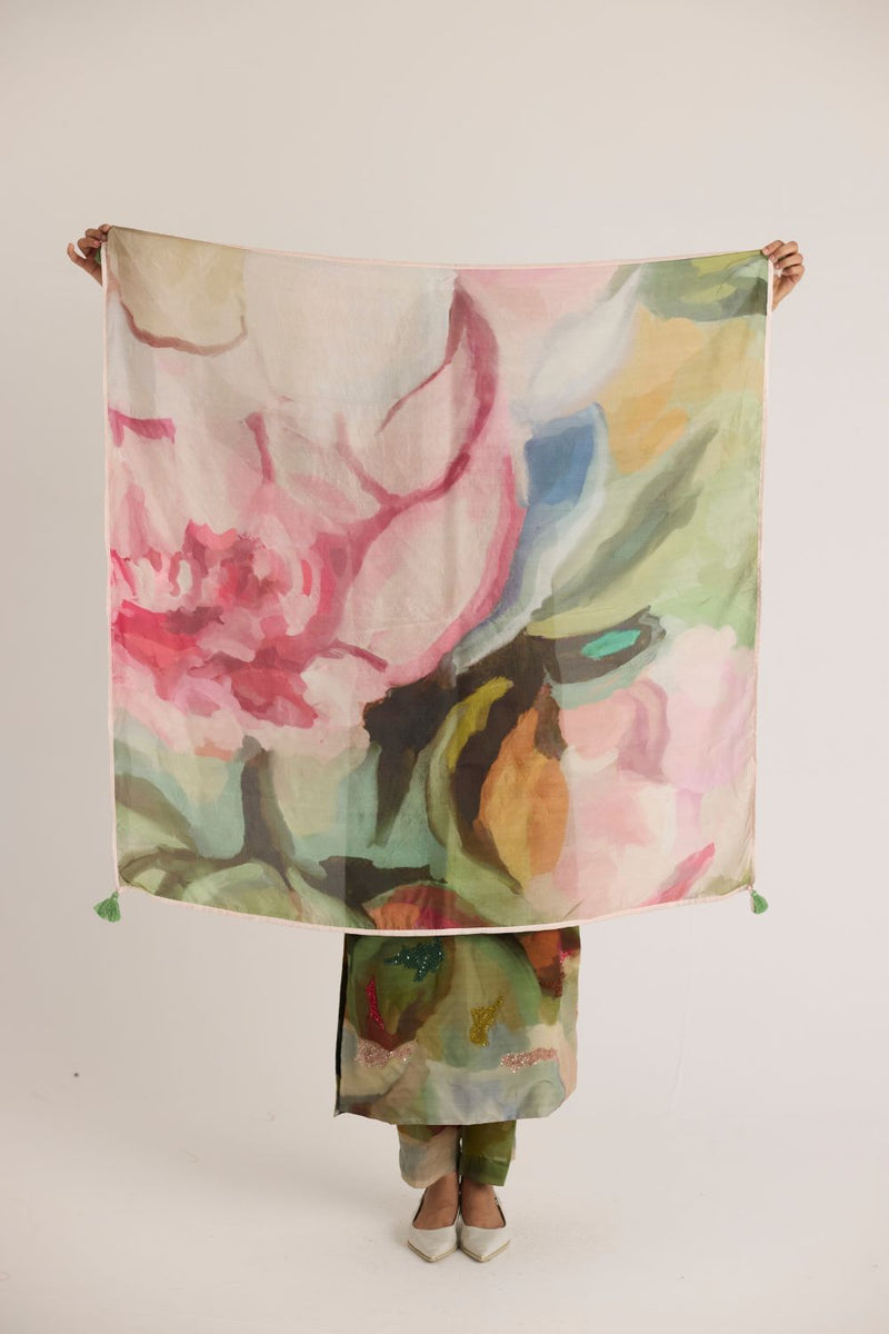 TILLY SILK SCARF silk by Yam in multi color for women in Singapore