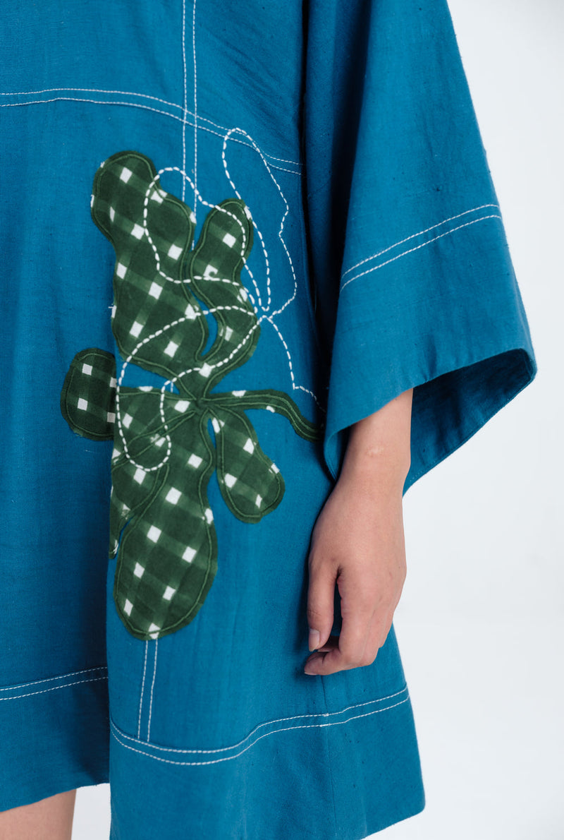 Ether Shift Dress kala cotton dress by JodiLife in blue for women in Singapore