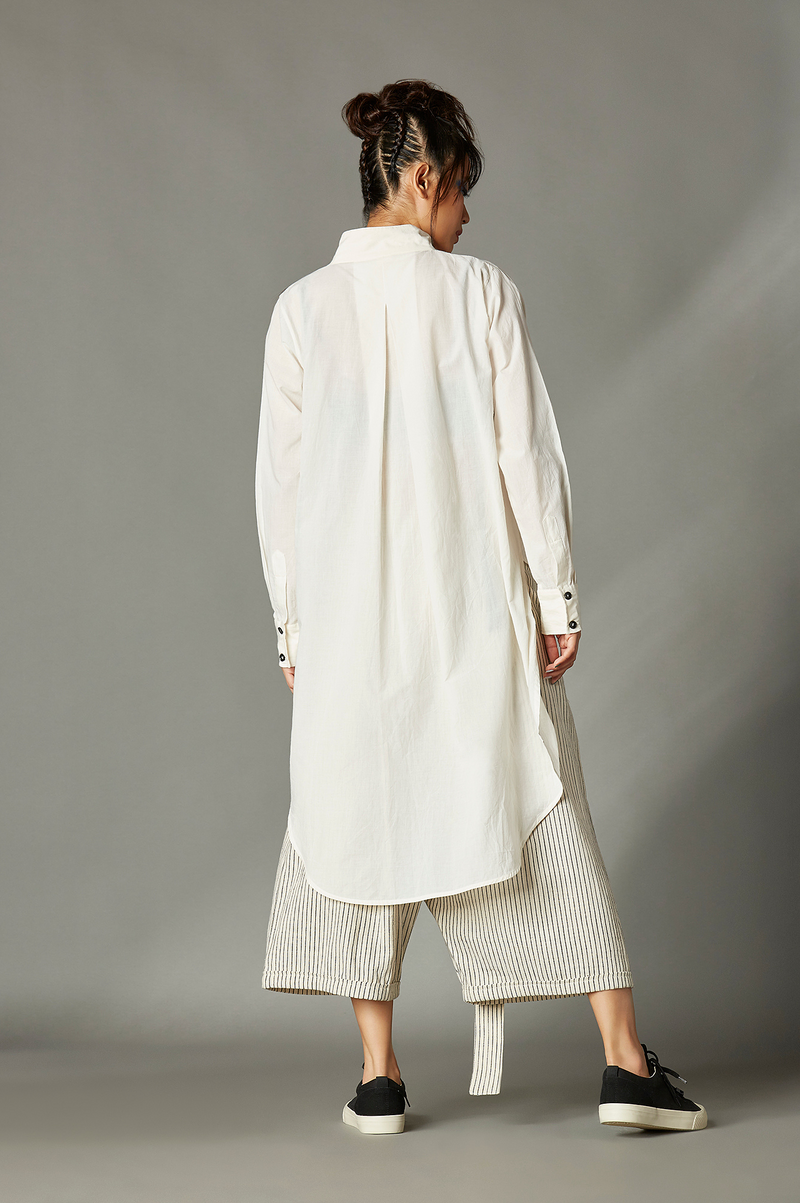 Andie Shirt cotton by Chola in white color for women in Singapore