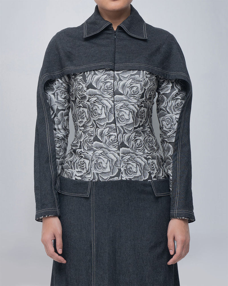 Ipek Dress viscose by Leh Studios in grey for women in Singapore