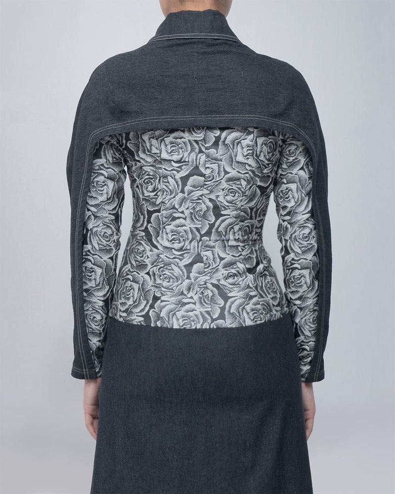 Ipek Dress viscose by Leh Studios in grey for women in Singapore