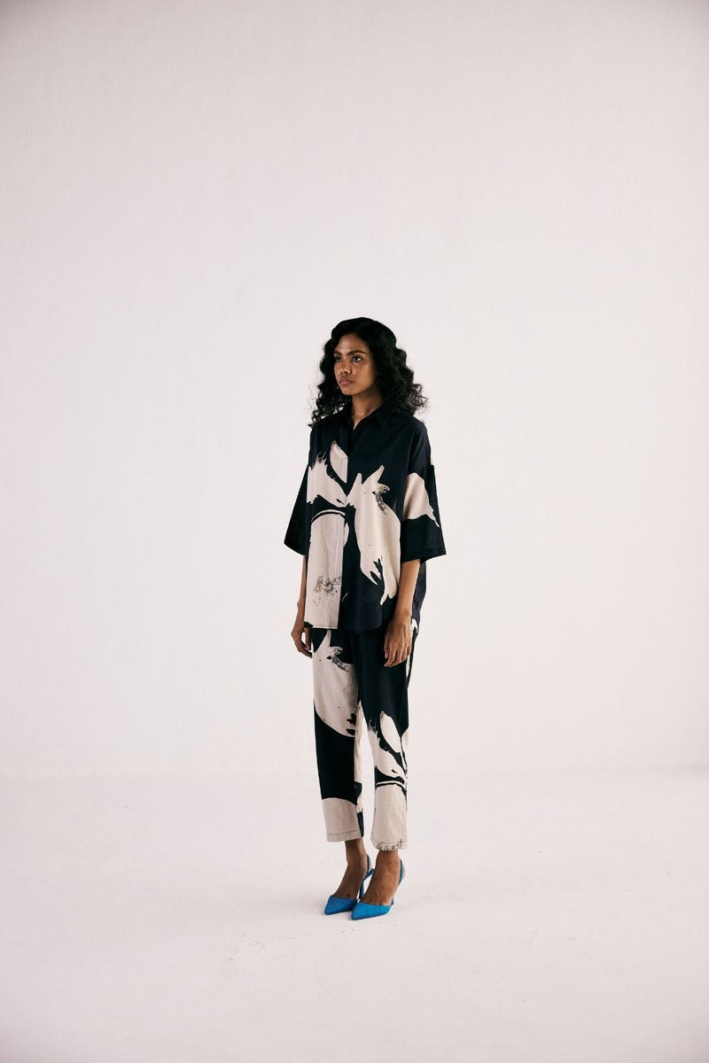 TREASURES OF BLISS CO ORD SET cotton by Khara Kapas in black for women in Singapore