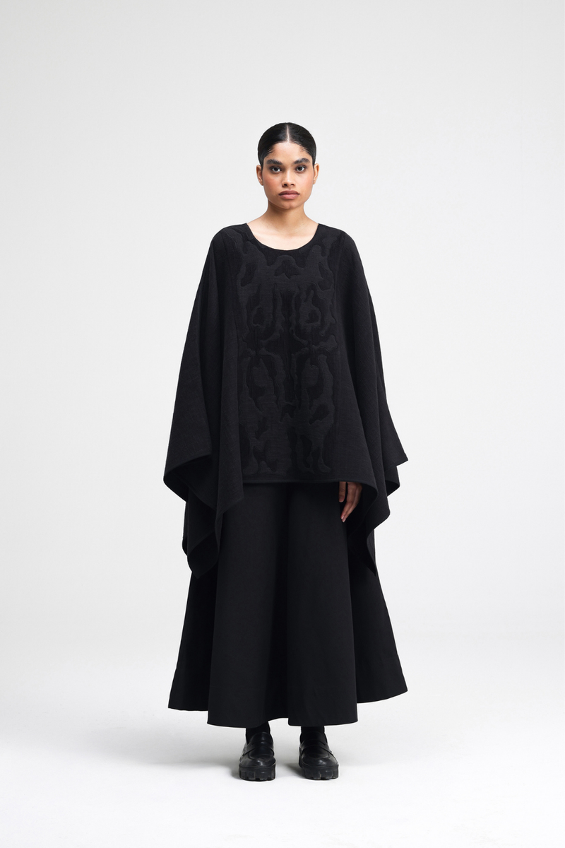 Sho Skirt cotton by Turn Black in black color for women in Singapore