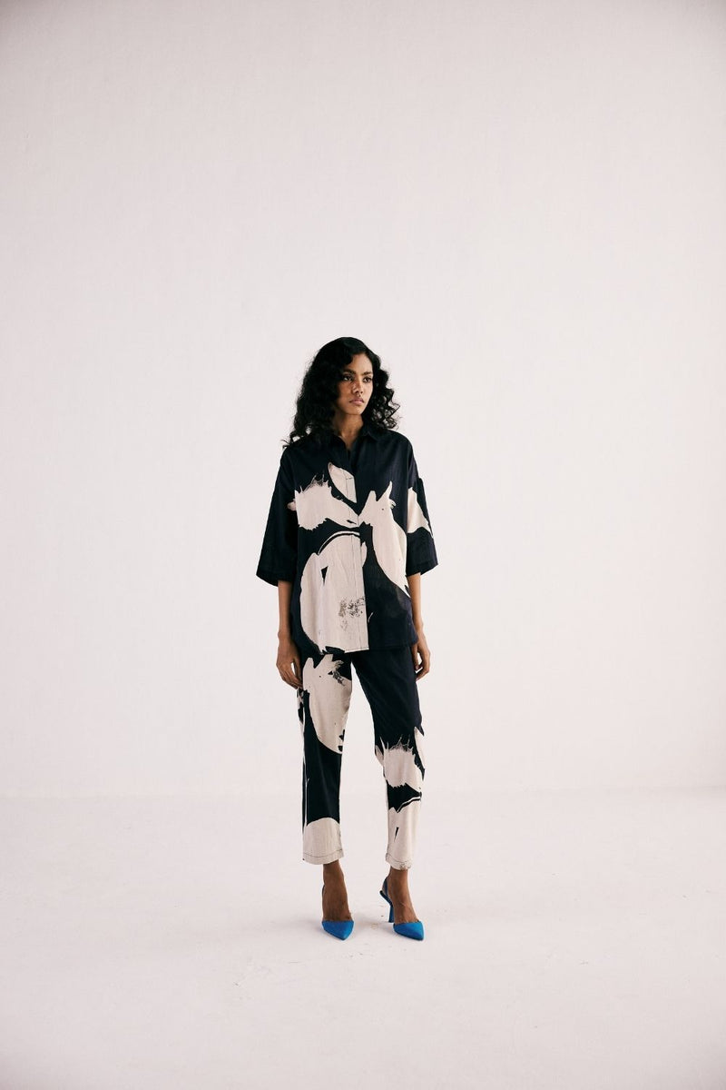 TREASURES OF BLISS CO ORD SET cotton by Khara Kapas in black for women in Singapore