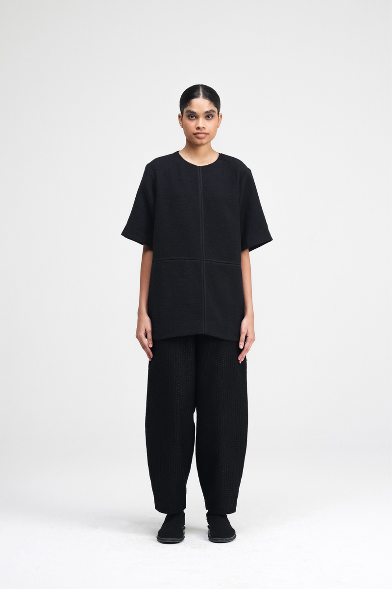 Toshi Top linen by Turn Black in black color for women in Singapore