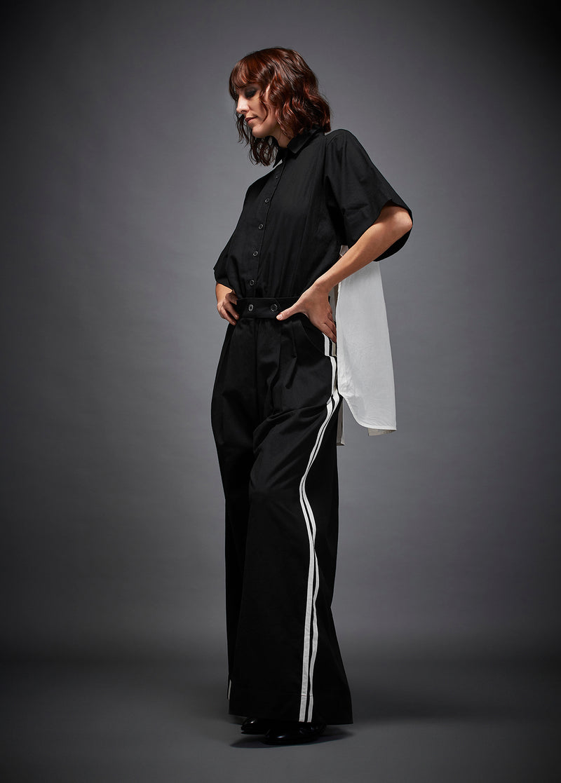 EZRA JUMPSUIT cotton by Chola in black color for women in Singapore