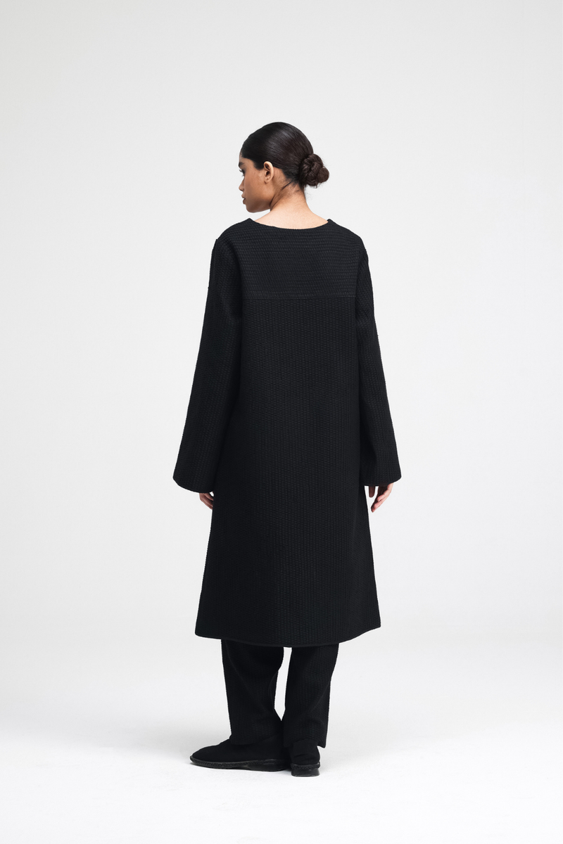 Itsuki Embroidered Dress cotton by Turn Black in black color for women in Singapore