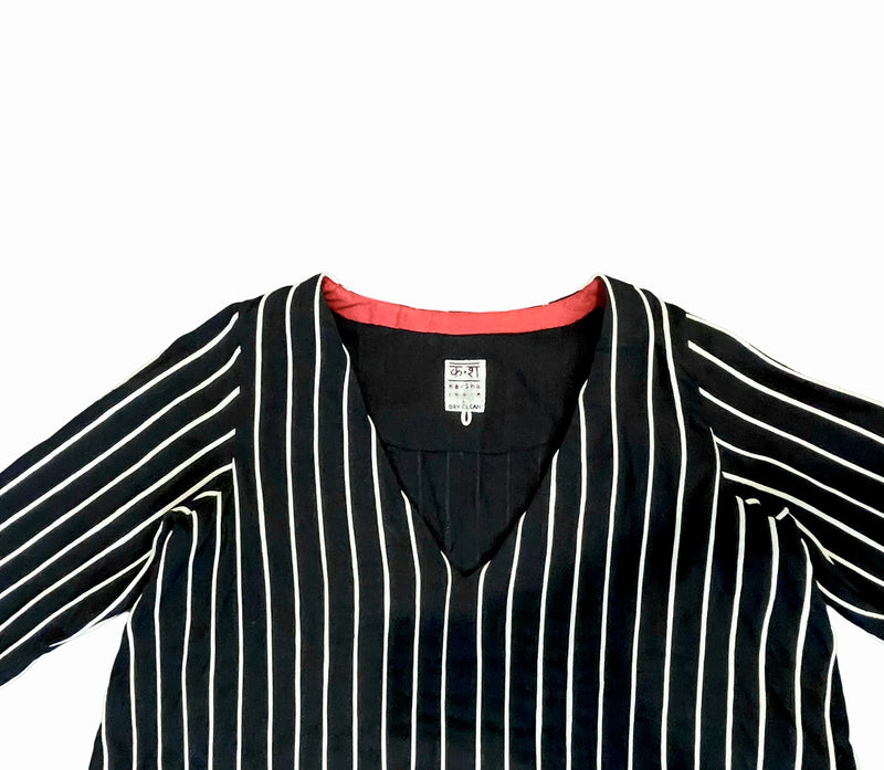 Vine Tunic cotton by Ka-Sha in black color for women in Singapore