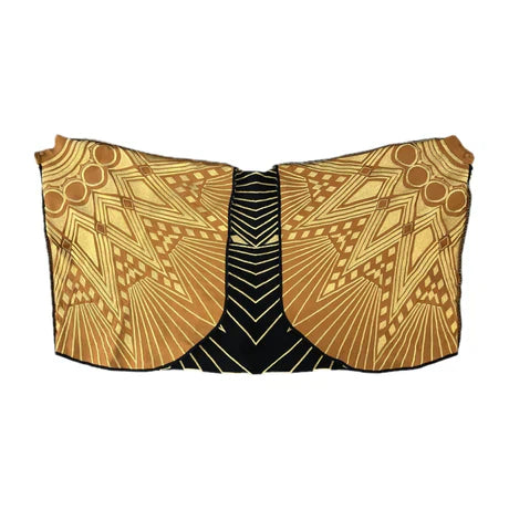 Unisex Sunhera Jacket cotton by Ka-Sha in gold color for women in Singapore