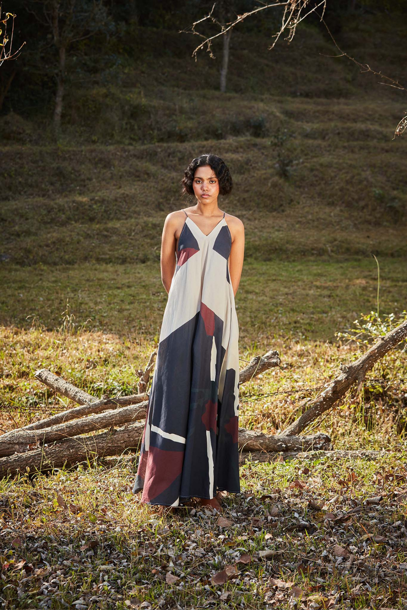 Wildberry dress cotton by Khara Kapas in multi for women in Singapore