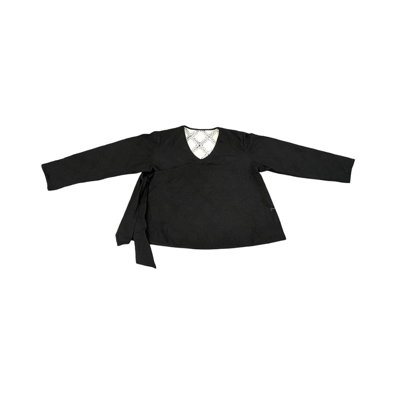 Shosha Petal Kediyu cotton by Ka-Sha in black color for women in Singapore