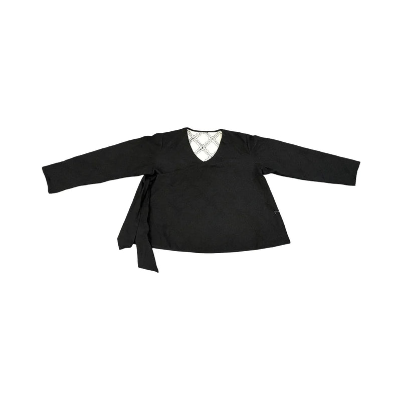 Unisex Shosha Petal Kediyu cotton by Ka-Sha in black color for women in Singapore