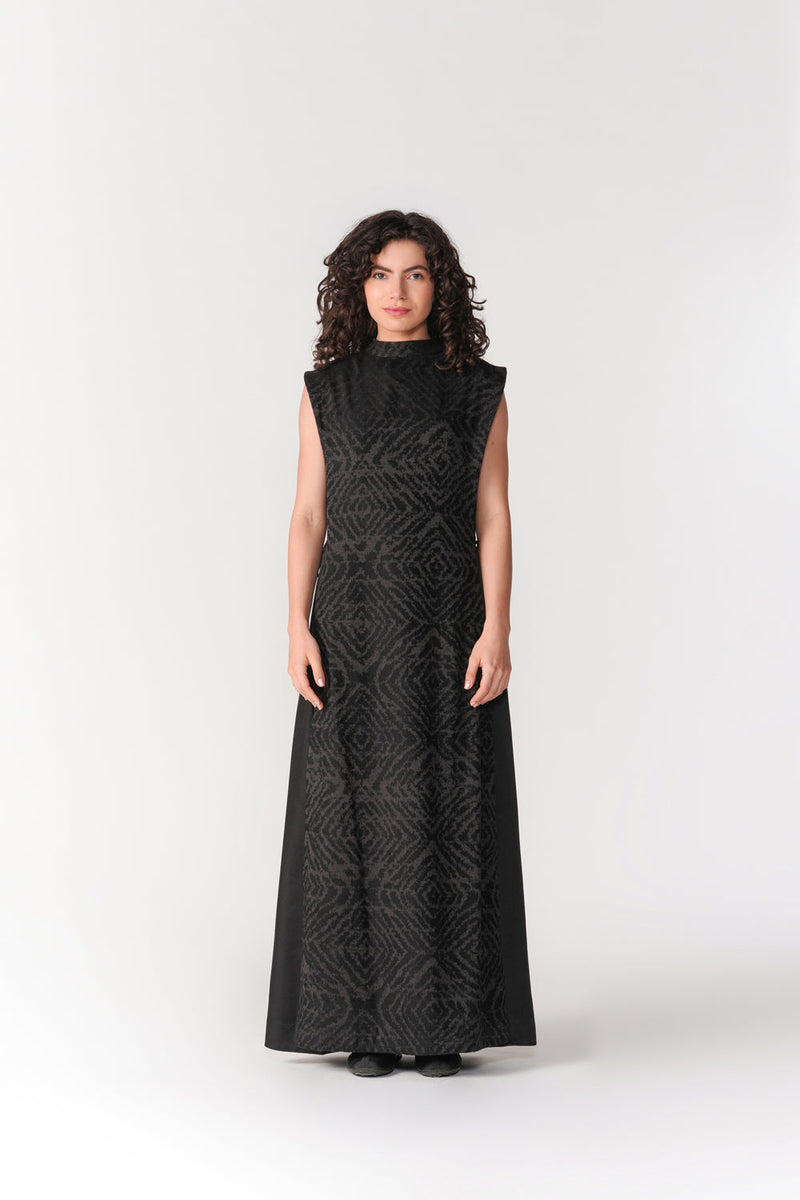 Layered Chenille Dress dress by Turn Black in black for women in Singapore