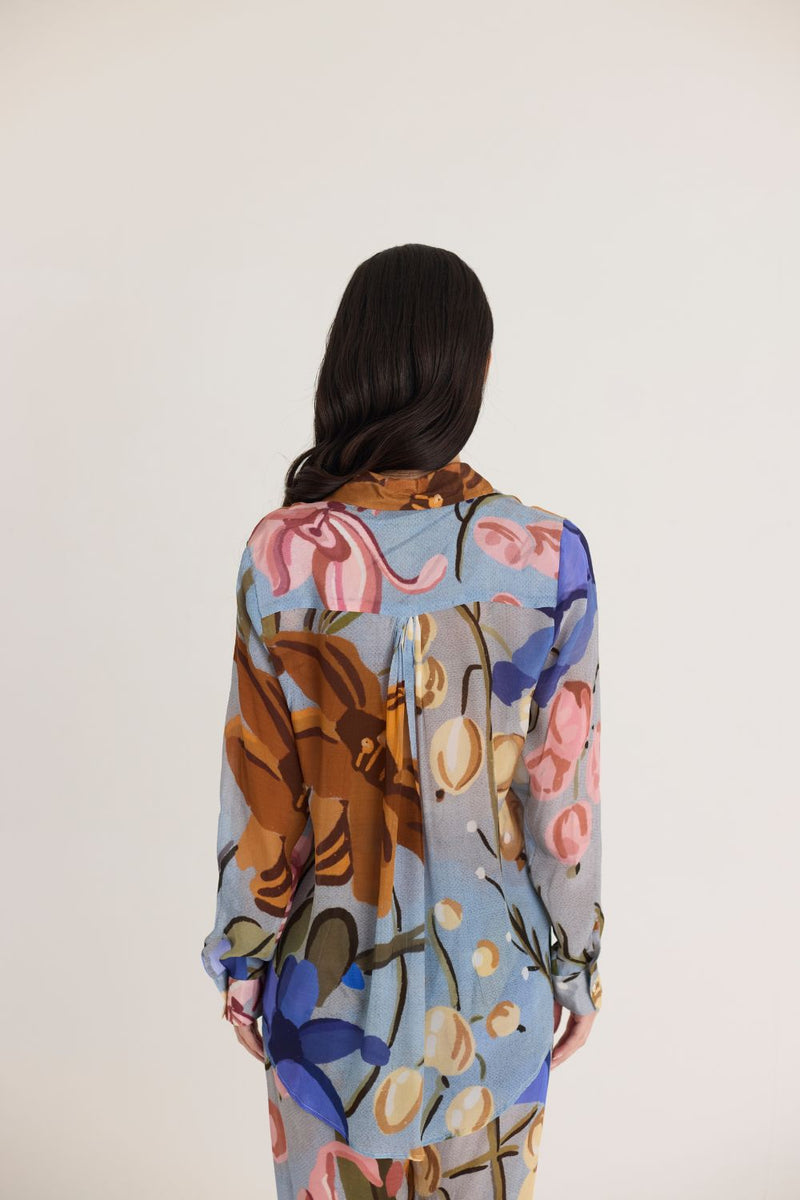 NICO CO-ORD SET by Yam in blue color for women in Singapore