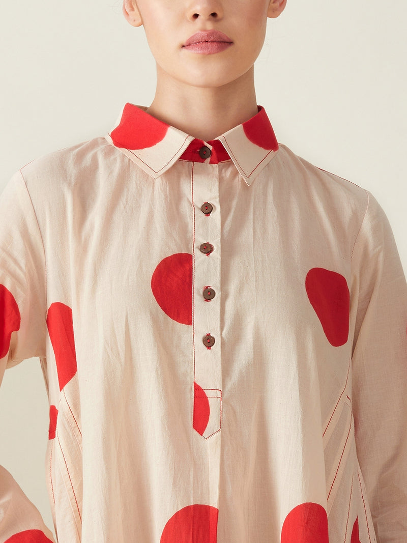 Polka Dress cotton Dresses by Aavidi for women in Singapore