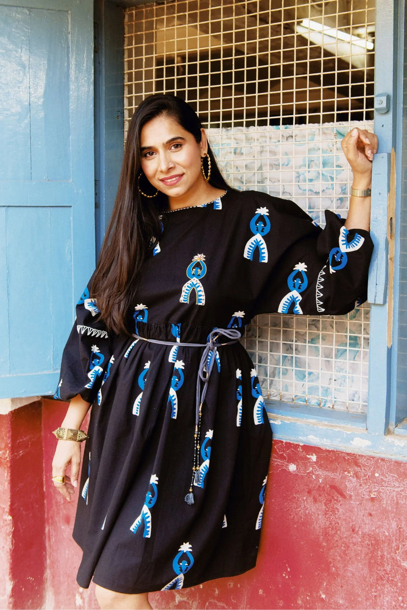 Africana Short Dress poplin by JodiLife for women in Singapore
