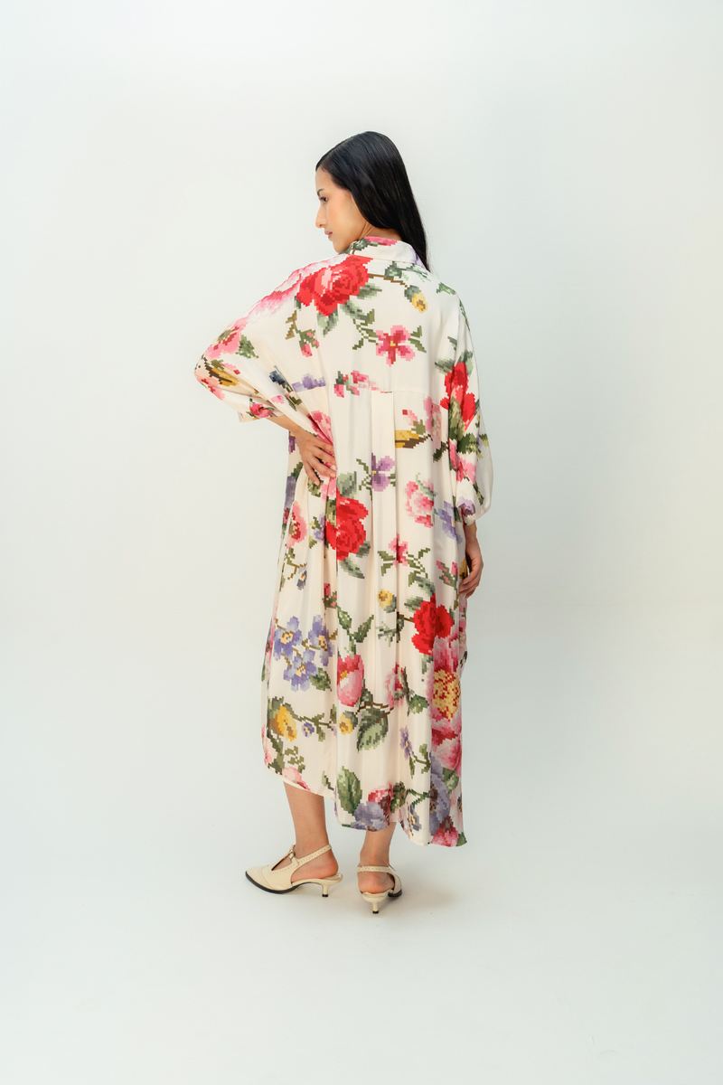 LASTING NOTE DRESS crepe dress by Ode to Odd in multi for women in Singapore