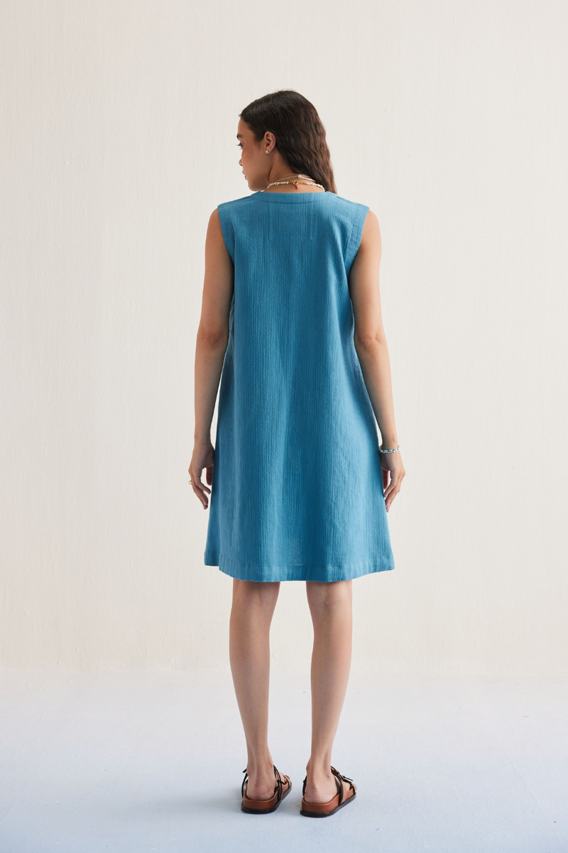 Marine Summer Organic Cotton Dress