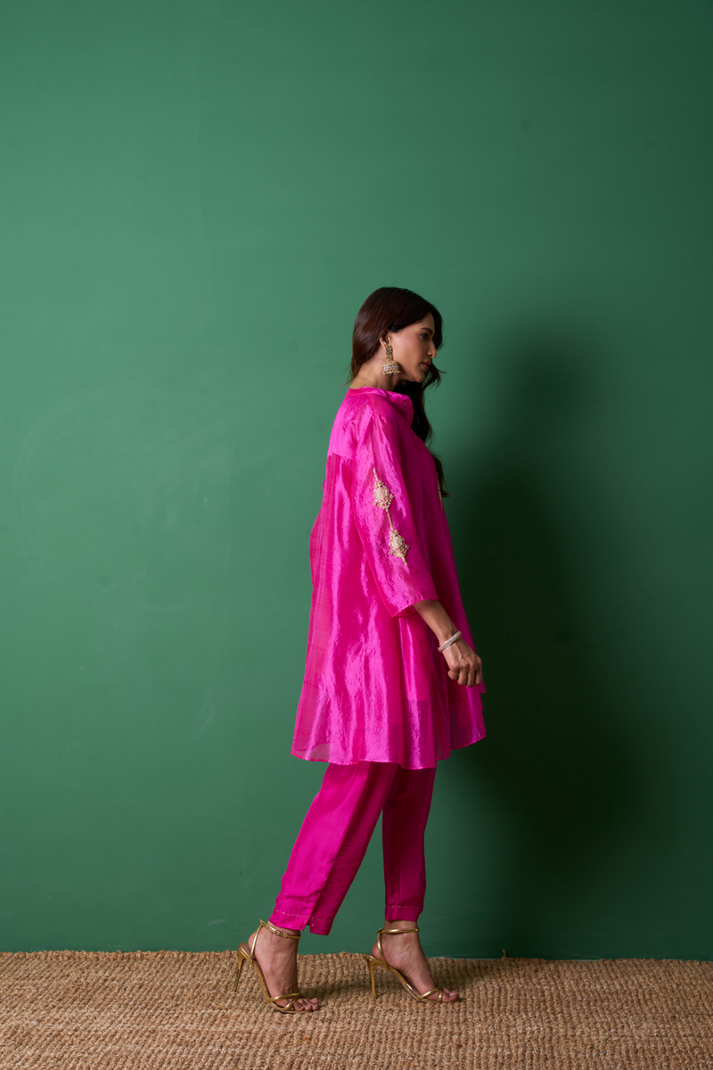 Paradise Kurta Set - Pink