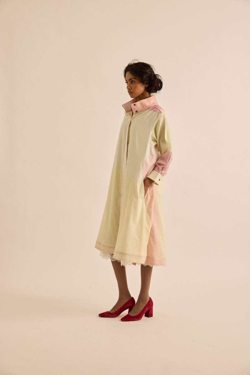Aube Shirt Dress mul dress by Khara Kapas in multicolor for women in Singapore