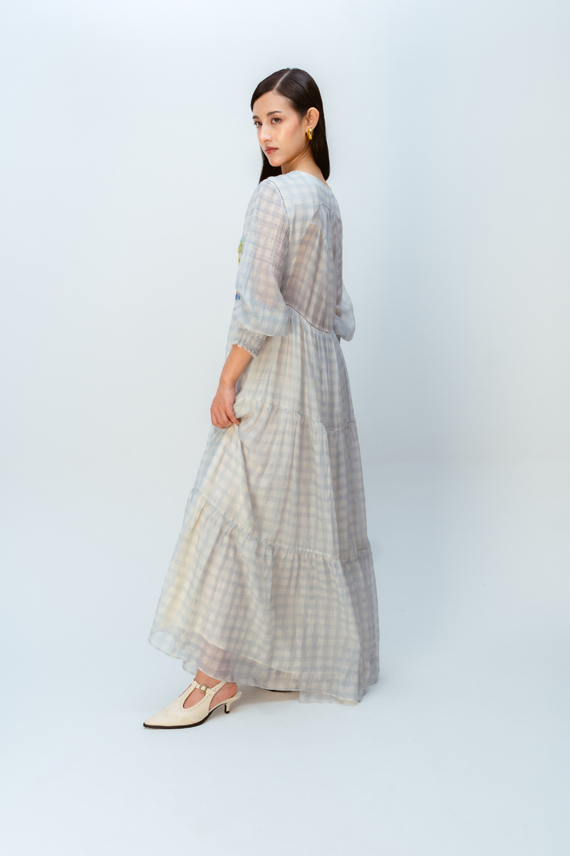BLOOMING DRESS mul dress by Ode to Odd in blue for women in Singapore